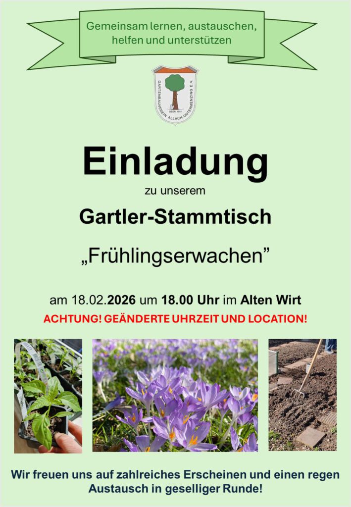 Flyer Gartlerstammtisch